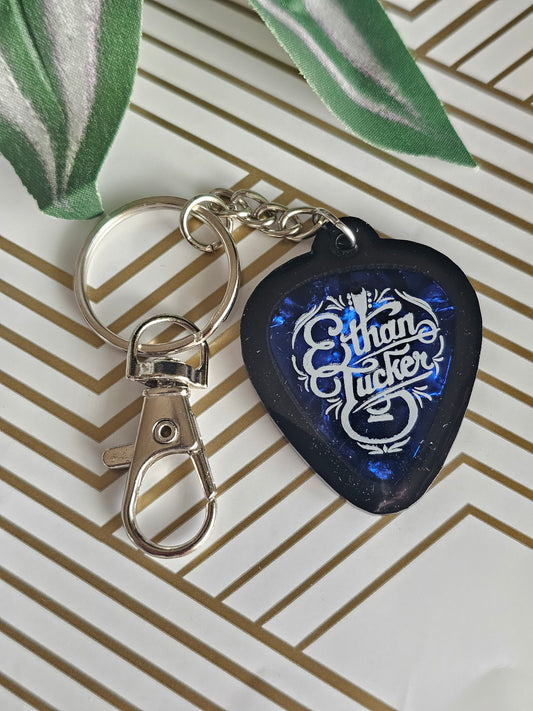 Guitar Pick Keychain