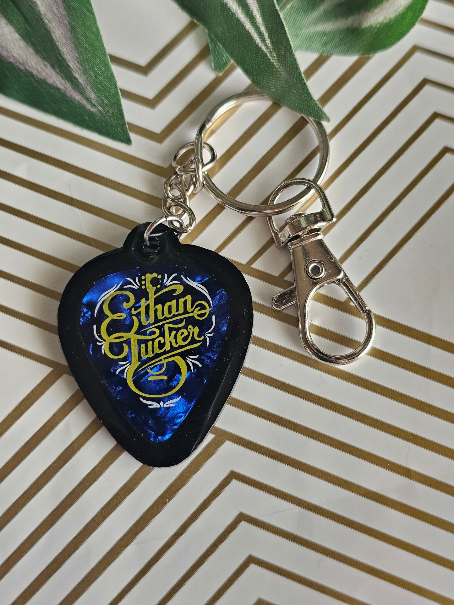 Guitar Pick Keychain