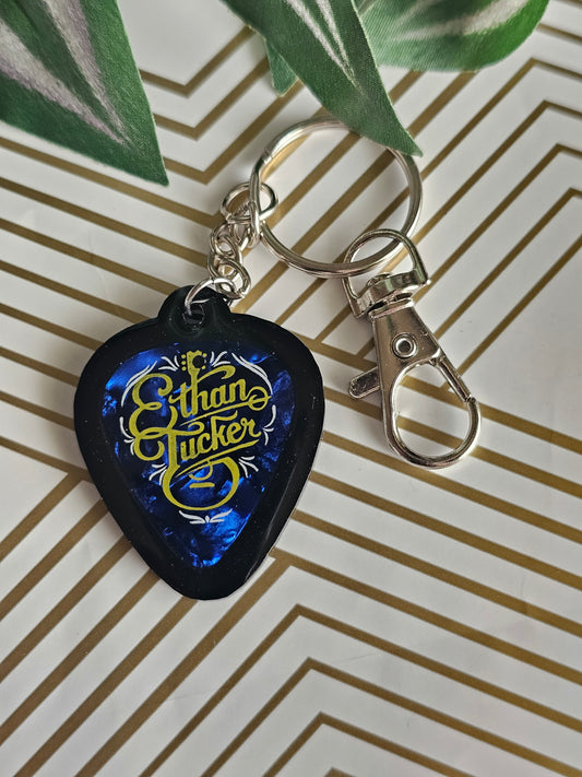 Guitar Pick Keychain