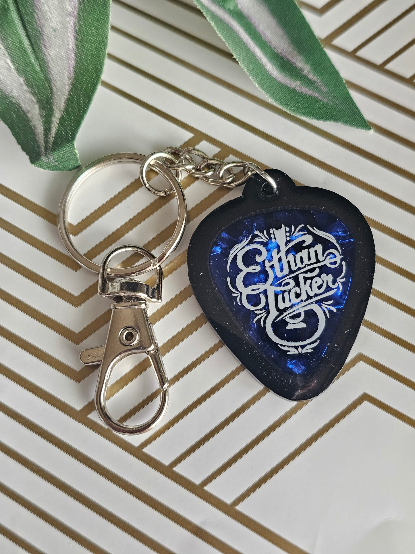Guitar Pick Keychain